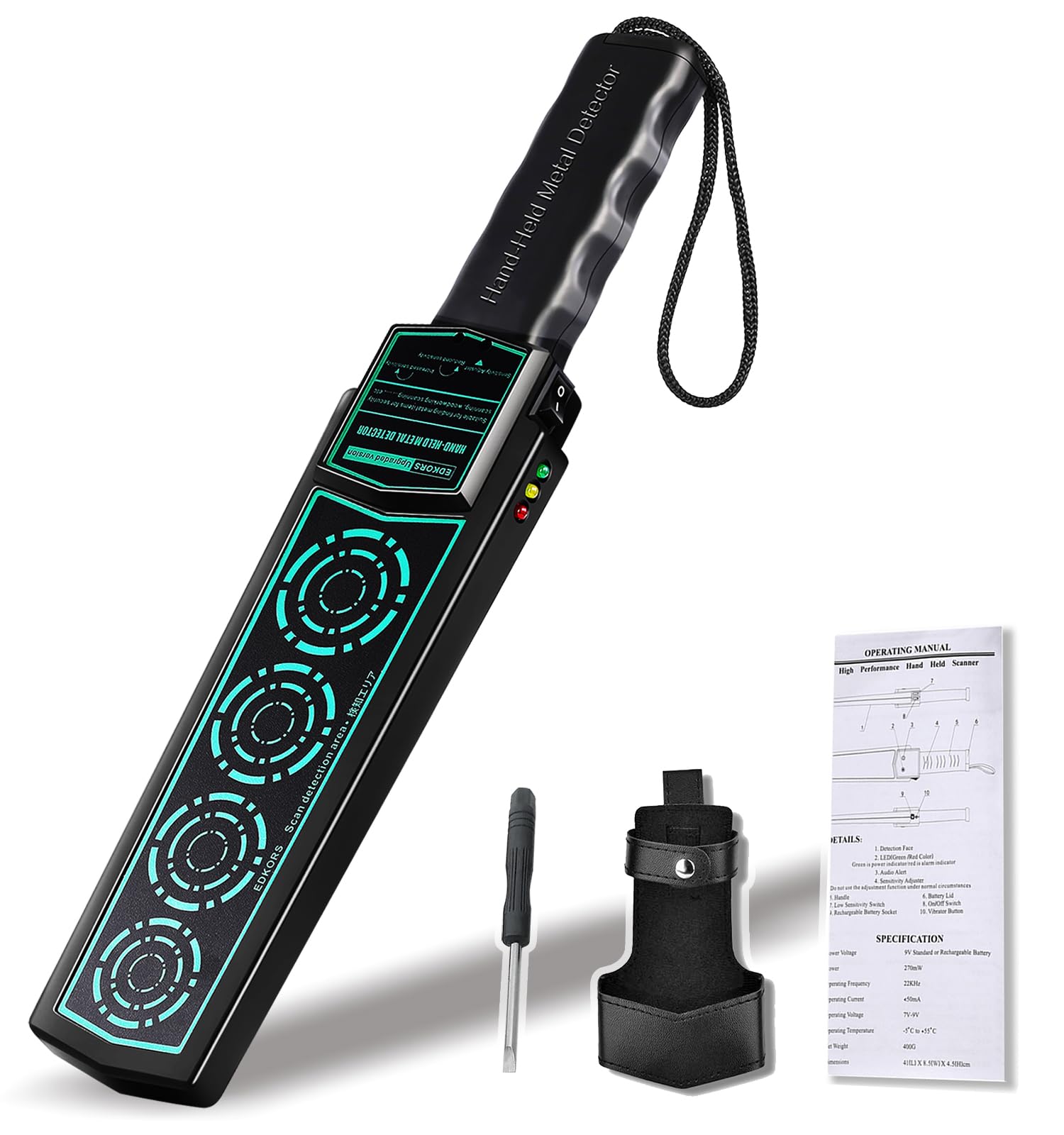 EDKORS Handheld Metal Detector Wand